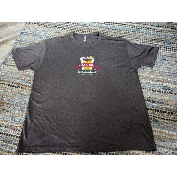 Call Me Old Fashioned Women's 2XL Cocktail New Orleans T-Shirt Grey Boozy - Picture 2 of 7